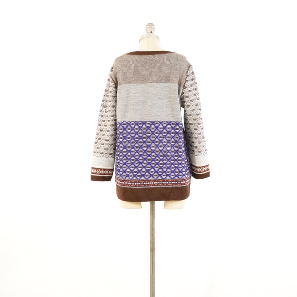 ❌SOLD❌J.Crew Reverse Fairisle Merino Wool Sweater - Picture 5 of 7